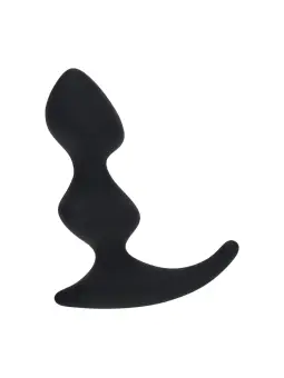 ESTIMULADOR DE PRÓSTATA DE SILICONE COM DUPLA ONDULAÇÃO PRETO LEVELZ