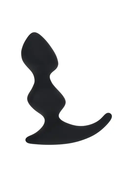 ESTIMULADOR DE PRÓSTATA DE SILICONE COM DUPLA ONDULAÇÃO PRETO LEVELZ