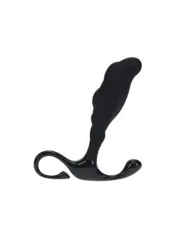 ESTIMULADOR DE PRÓSTATA DE SILICONE TEXTURIZADO RÍGIDO S PRETO LEVELZ