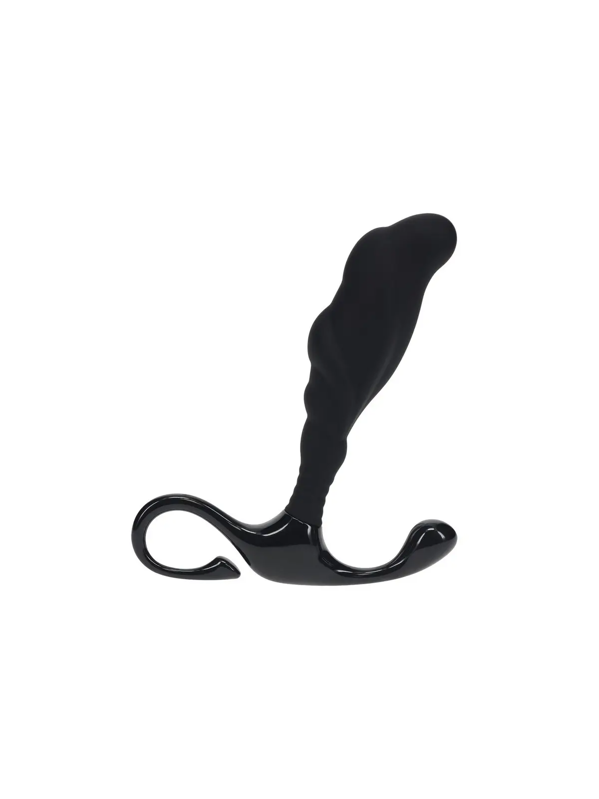 ESTIMULADOR DE PRÓSTATA DE SILICONE TEXTURIZADO RÍGIDO S PRETO LEVELZ