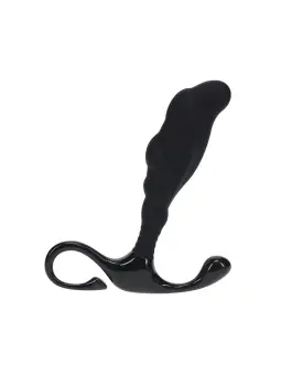 ESTIMULADOR DE PRÓSTATA DE SILICONE TEXTURIZADO RÍGIDO M PRETO LEVELZ