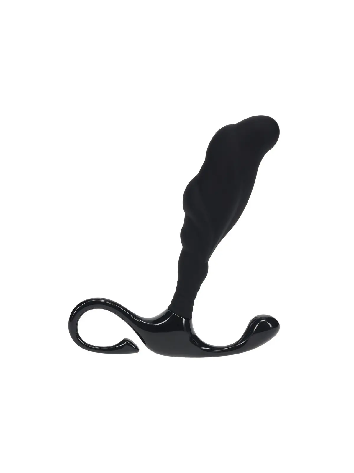 ESTIMULADOR DE PRÓSTATA DE SILICONE TEXTURIZADO RÍGIDO M PRETO LEVELZ