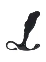 ESTIMULADOR DE PRÓSTATA DE SILICONE TEXTURIZADO RÍGIDO L PRETO LEVELZ