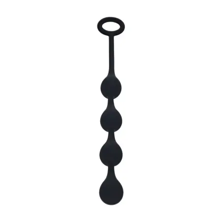 BOLAS ANAIS DE SILICONE EM FORMA DE GOTA DE ÀGUA S 20MM PRETAS LEVELZ