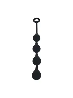 BOLAS ANAIS DE SILICONE EM FORMA DE GOTA DE ÀGUA M 30MM PRETAS LEVELZ