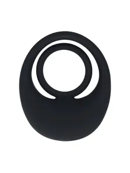 ANEL PARA O PÉNIS E TESTÍCULOS EM SILICONE LÍQUIDO COM VIBRAÇÃO PRETO LEVELZ