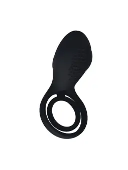 ANEL PARA O PÉNIS E TESTÍCULOS COM VIBRAÇÃO E ESTIMULADOR COM ASAS PRETO LEVELZ