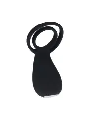 ANEL PARA O PÉNIS E TESTÍCULOS COM VIBRAÇÃO PRETO LEVELZ