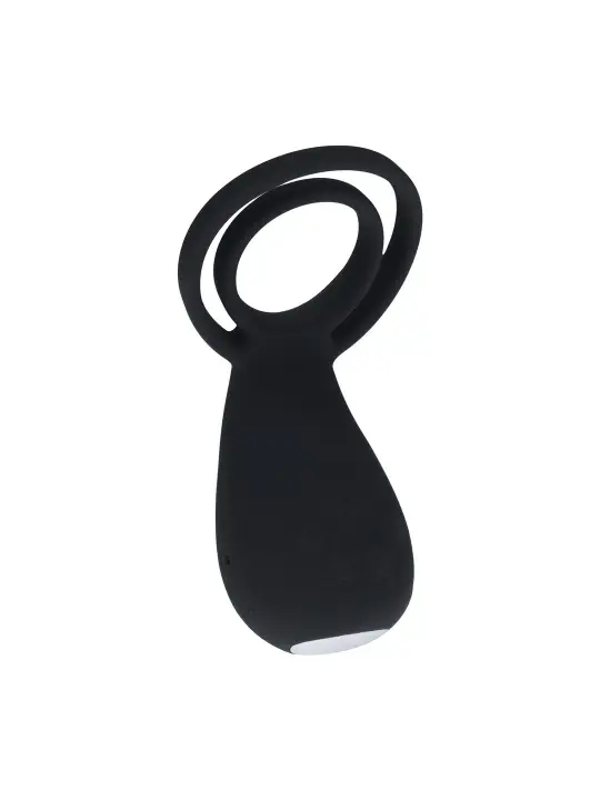 ANEL PARA O PÉNIS E TESTÍCULOS COM VIBRAÇÃO PRETO LEVELZ