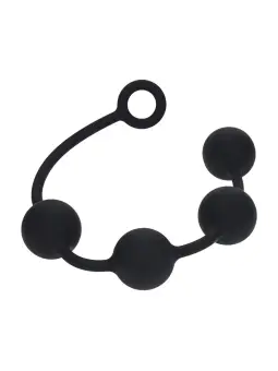 BOLAS ANAIS REDONDAS EM SILICONE XXL 50MM PRETAS LEVELZ