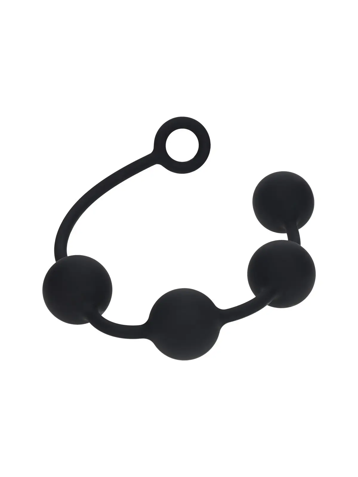 BOLAS ANAIS REDONDAS EM SILICONE XXL 50MM PRETAS LEVELZ