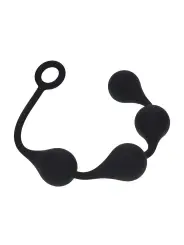 BOLAS ANAIS DE SILICONE EM FORMA DE GOTA DE ÀGUA L 40MM PRETAS LEVELZ