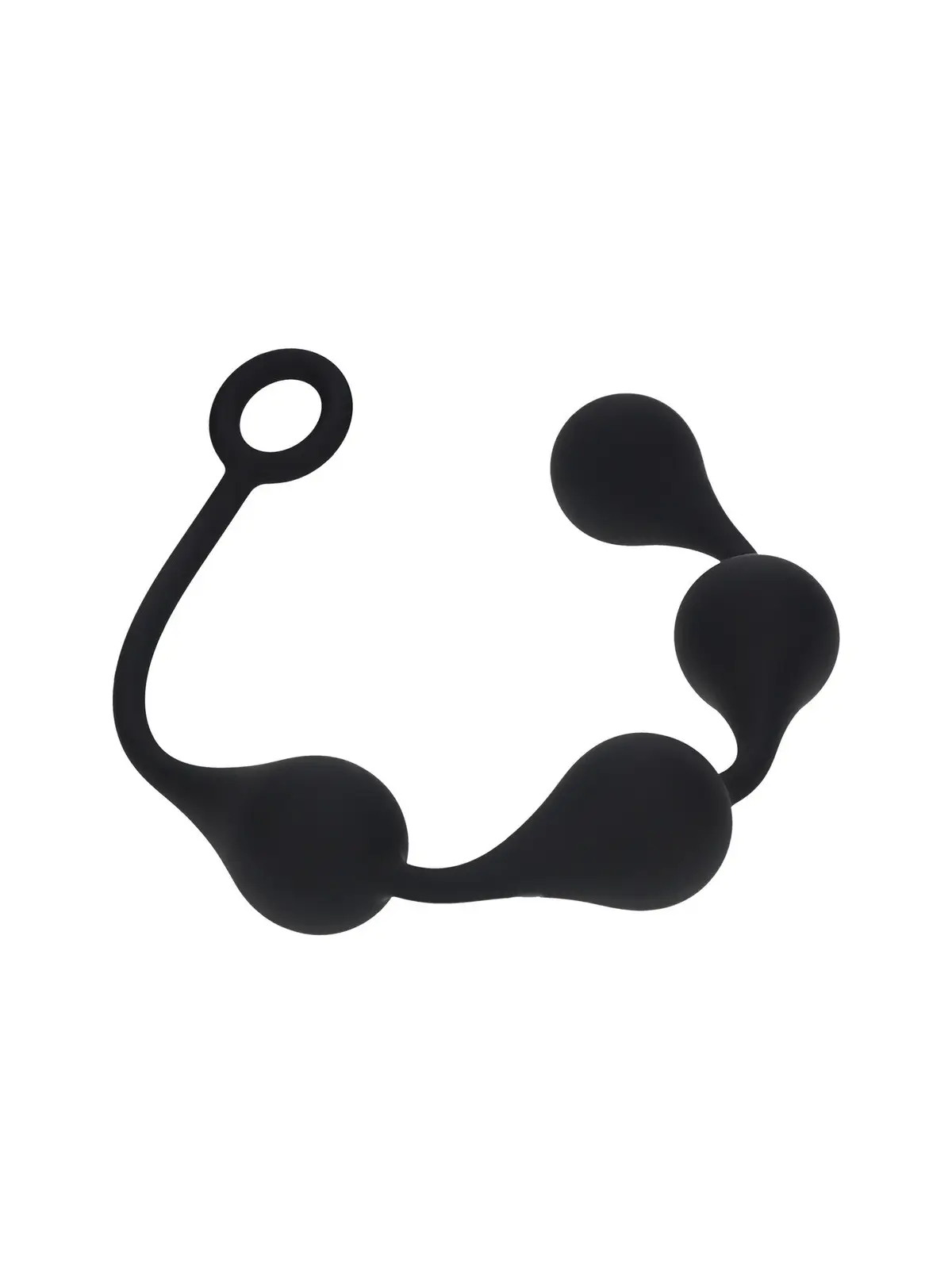 BOLAS ANAIS DE SILICONE EM FORMA DE GOTA DE ÀGUA L 40MM PRETAS LEVELZ