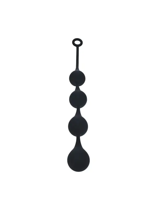 BOLAS ANAIS DE SILICONE EM FORMA DE GOTA DE ÀGUA XL 50MM PRETAS LEVELZ