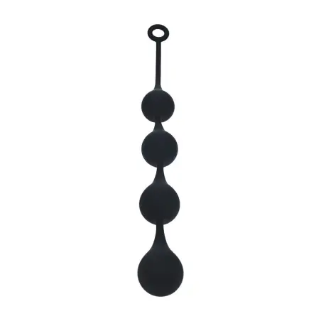 BOLAS ANAIS DE SILICONE EM FORMA DE GOTA DE ÀGUA XL 50MM PRETAS LEVELZ
