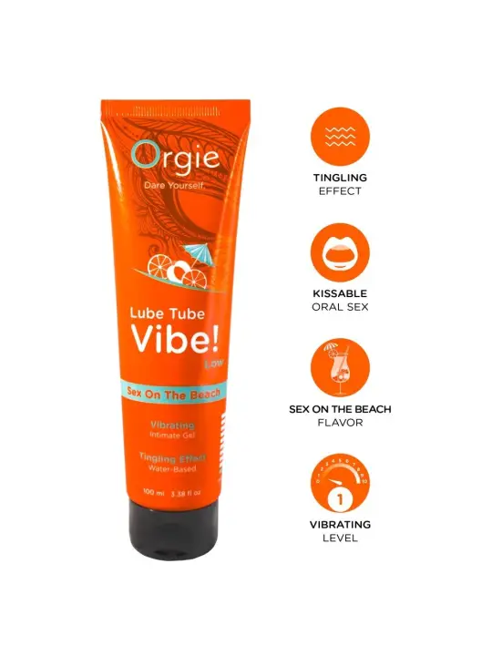LUBRIFICANTE LUBE TUBE VIBE! SEX ON THE BEACH ORGIE 100ML