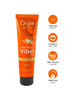 LUBRIFICANTE LUBE TUBE VIBE! PIÑA COLADA ORGIE 100ML
