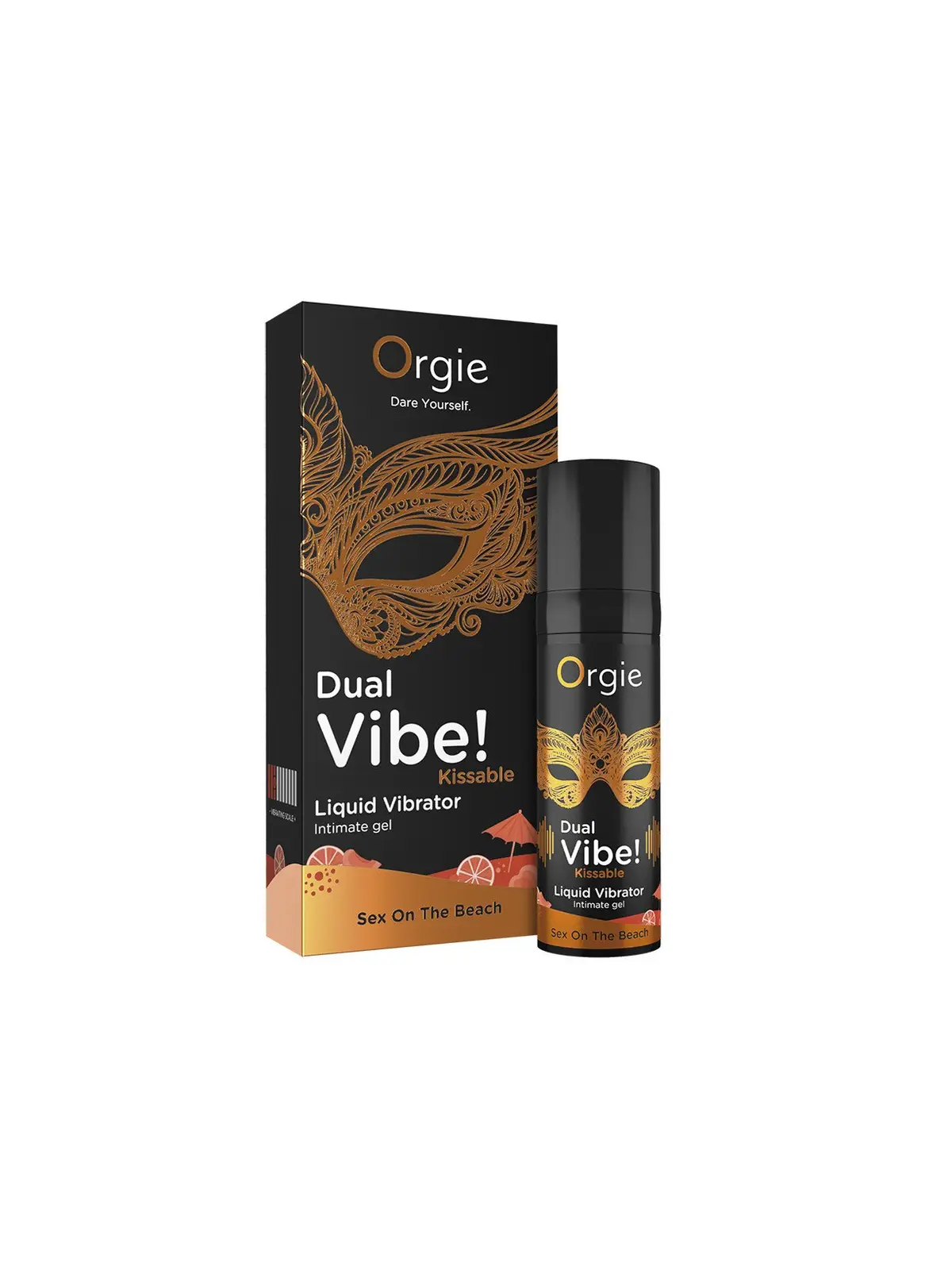 VIBRADOR LÍQUIDO BEIJÁVEL DUAL VIBE SEX ON THE BEACH 15ML ORGIE