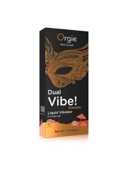 VIBRADOR LÍQUIDO BEIJÁVEL DUAL VIBE SEX ON THE BEACH 15ML ORGIE
