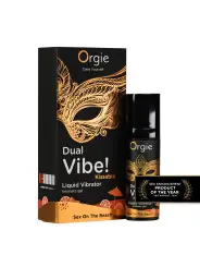 VIBRADOR LÍQUIDO BEIJÁVEL DUAL VIBE SEX ON THE BEACH 15ML ORGIE