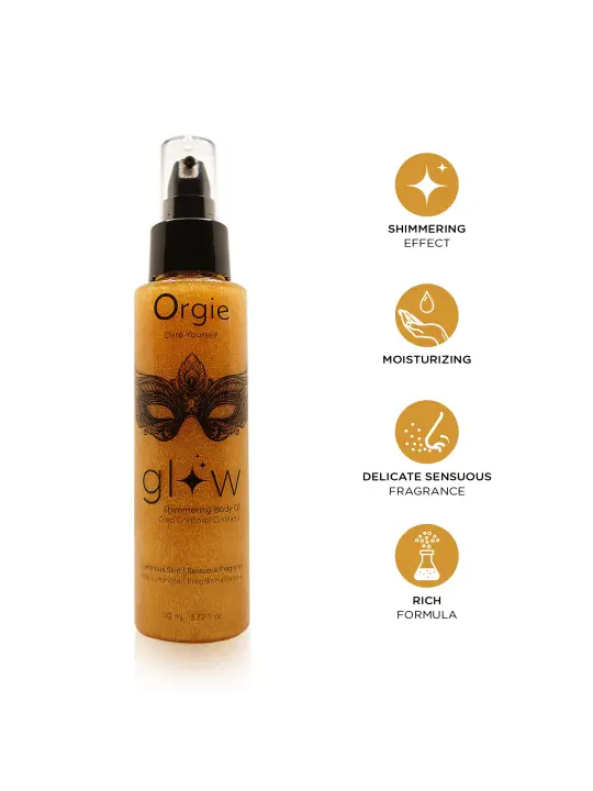 ÓLEO CORPORAL ILUMINADOR GLOW 110ML ORGIE