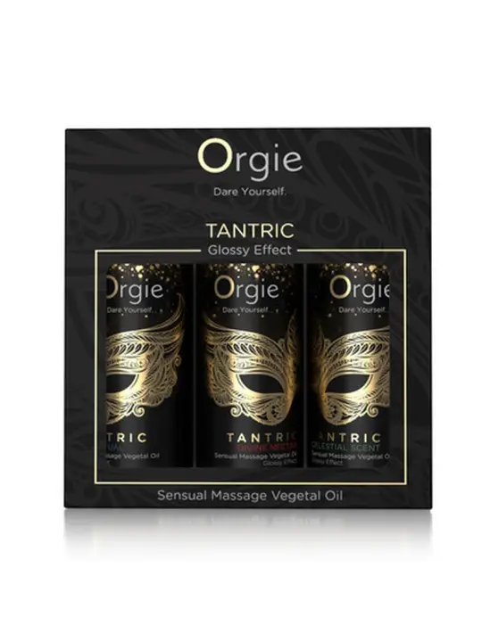 CONJUNTO DE ÓLEOS DE MASSAGEM TANTRIC SENSUAL MINI SIZE ORGIE