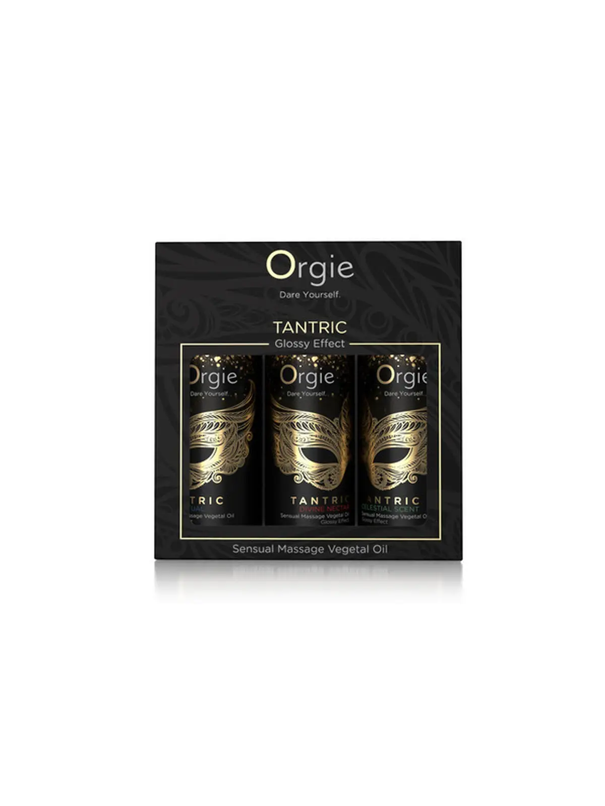 CONJUNTO DE ÓLEOS DE MASSAGEM TANTRIC SENSUAL MINI SIZE ORGIE