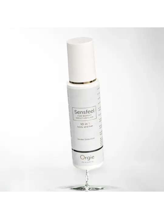 LOÇÃO 10 EM 1 PARA CORPO E CABELO COM FEROMONAS SENSFEEL FOR WOMAN 100ML ORGIE