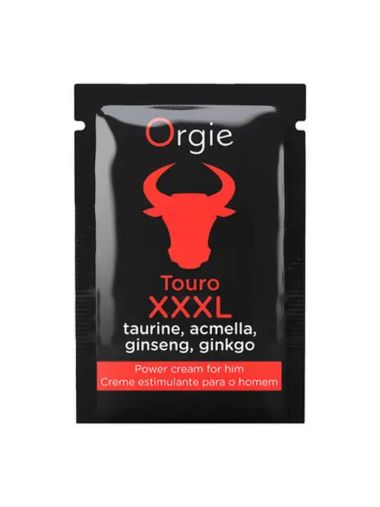 SAQUETA DE CREME ESTIMULANTE TOURO XXXL 2ML ORGIE