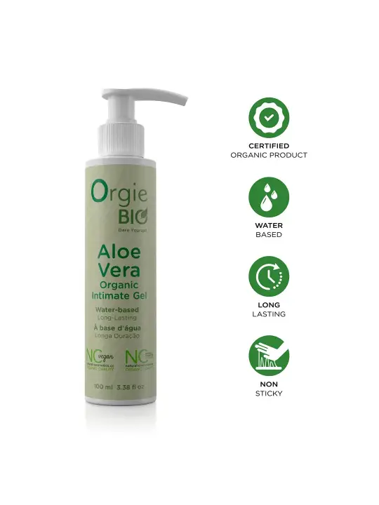 GEL LUBRIFICANTE BIO ALOE VERA 100ML ORGIE