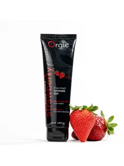 LUBRIFICANTE À BASE DE ÁGUA COM SABOR A MORANGO 100ML ORGIE