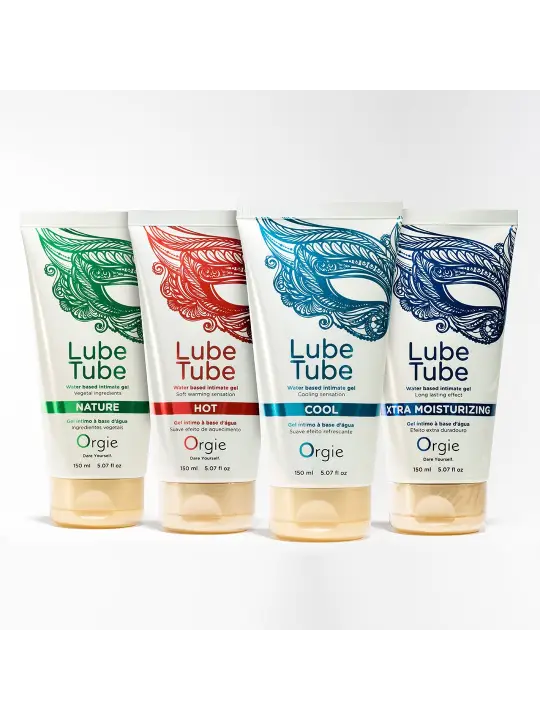 LUBRIFICANTE À BASE DE ÁGUA COM EFEITO FRIO LUBE TUBE 150ML ORGIE
