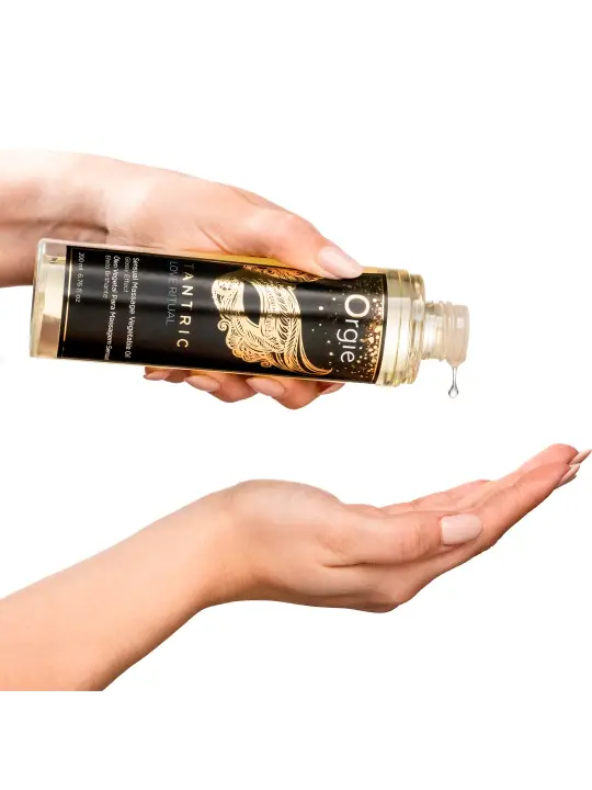 ÓLEO DE MASSAGEM COM EFEITO BRILHANTE TANTRIC LOVE RITUAL 200ML ORGIE