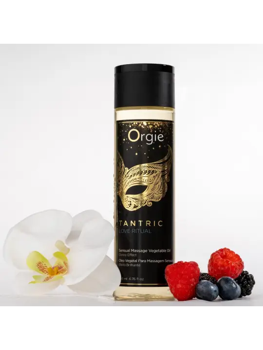 ÓLEO DE MASSAGEM COM EFEITO BRILHANTE TANTRIC LOVE RITUAL 200ML ORGIE