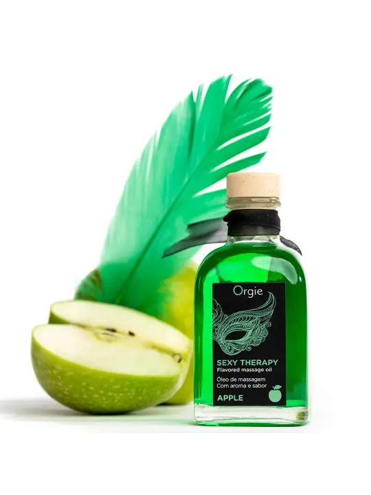 KIT DE MASSAGEM LIPS SEXY THERAPY DE MAÇÃ 100ML ORGIE