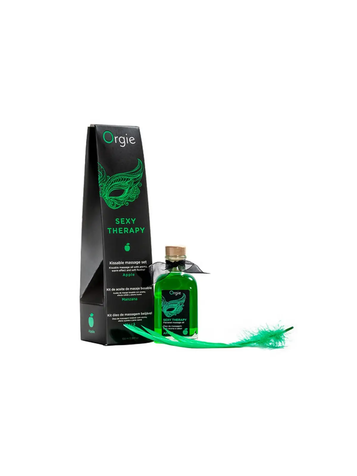 KIT DE MASSAGEM LIPS SEXY THERAPY DE MAÇÃ 100ML ORGIE