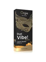 VIBRADOR LÍQUIDO COM SABOR A PIÑA COLADA DUAL VIBE 15ML ORGIE