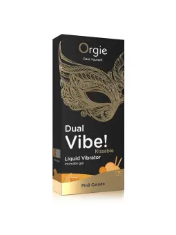 VIBRADOR LÍQUIDO COM SABOR A PIÑA COLADA DUAL VIBE 15ML ORGIE