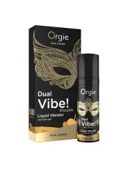 VIBRADOR LÍQUIDO COM SABOR A PIÑA COLADA DUAL VIBE 15ML ORGIE