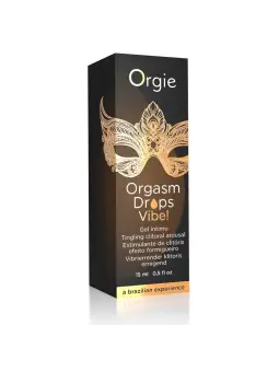 GOTAS COM EFEITO VIBRATÓRIO ORGASM DROPS VIBE 15ML ORGIE