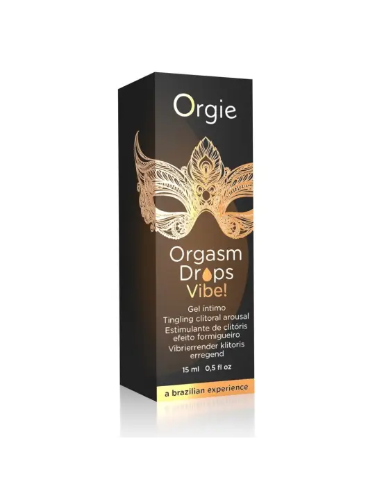 GOTAS COM EFEITO VIBRATÓRIO ORGASM DROPS VIBE 15ML ORGIE