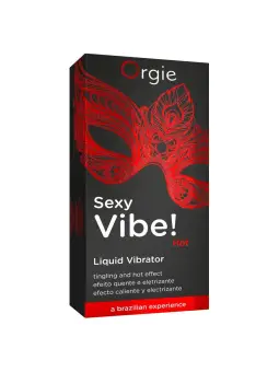GEL COM VIBRAÇÃO E COM EFEITO DE AQUECIMENTO SEXY VIBE 15ML ORGIE