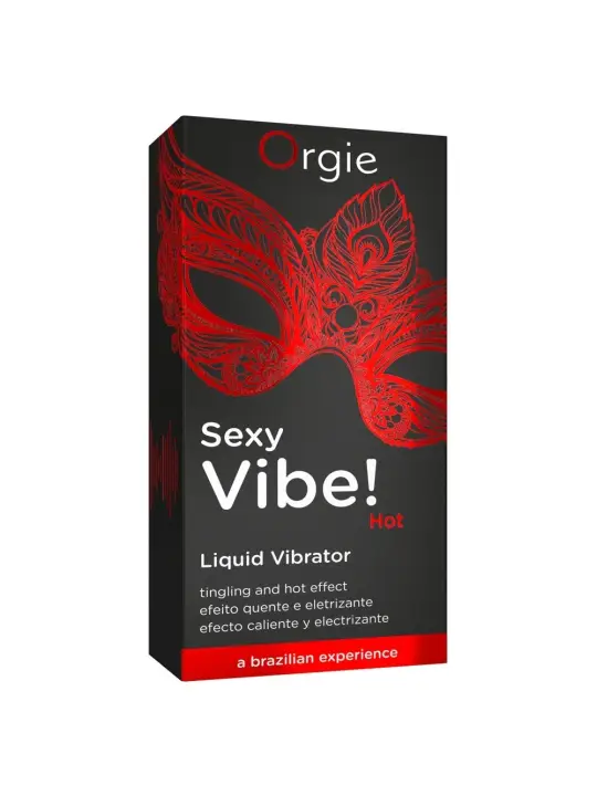 GEL COM VIBRAÇÃO E COM EFEITO DE AQUECIMENTO SEXY VIBE 15ML ORGIE