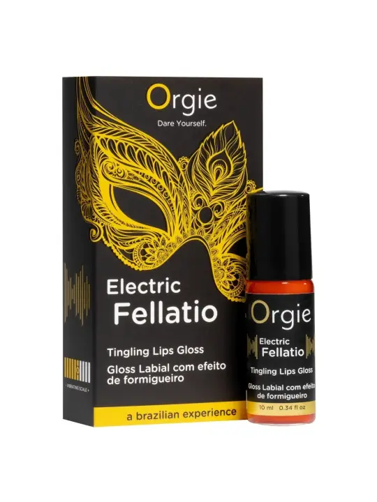 GLOSS COM EFEITO VIBRATÓRIO ELECTRIC FELLATIO 10ML ORGIE