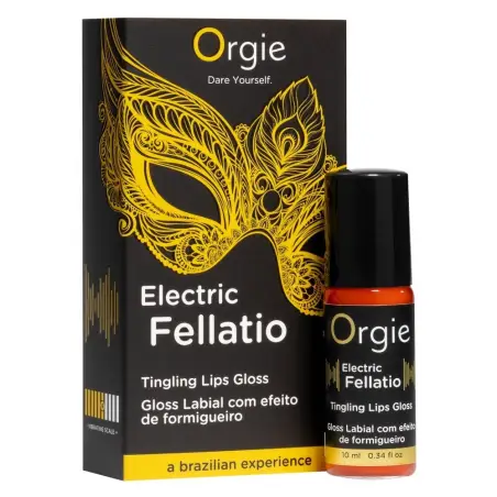 GLOSS COM EFEITO VIBRATÓRIO ELECTRIC FELLATIO 10ML ORGIE