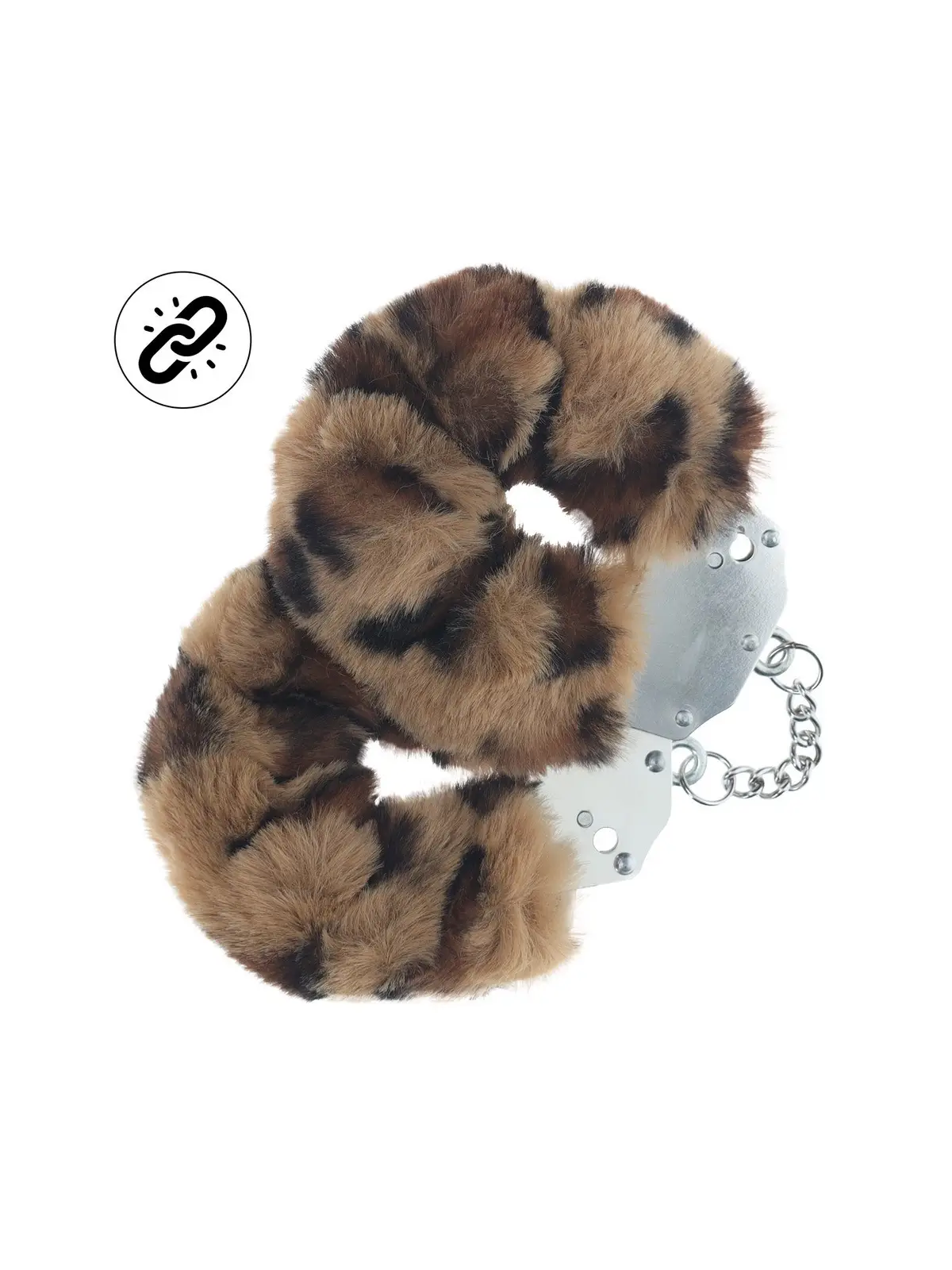 ALGEMAS COM PELÚCIA HEAVY-DUTY FLUFFY LEOPARD OUCH!