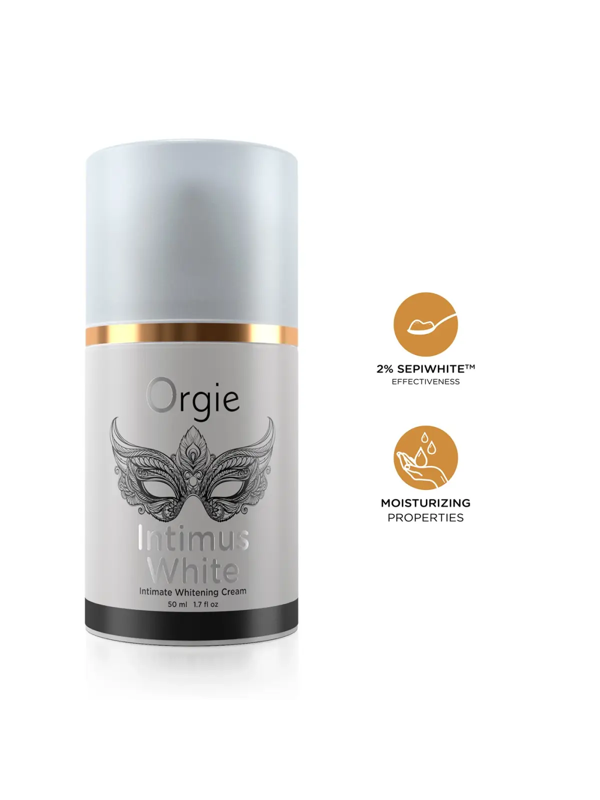 CREME CLAREADOR DE PELE INTIMUS WHITE 50ML ORGIE