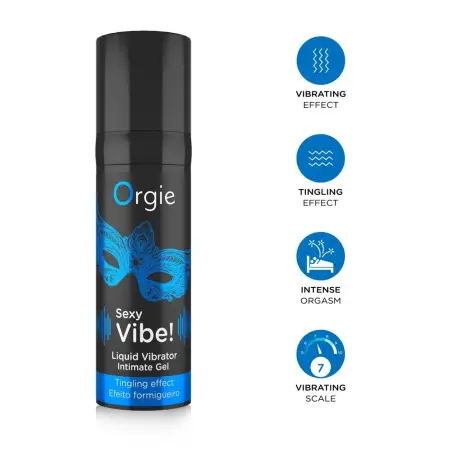 GEL COM VIBRAÇÃO LIQUID VIBRATOR 15ML ORGIE