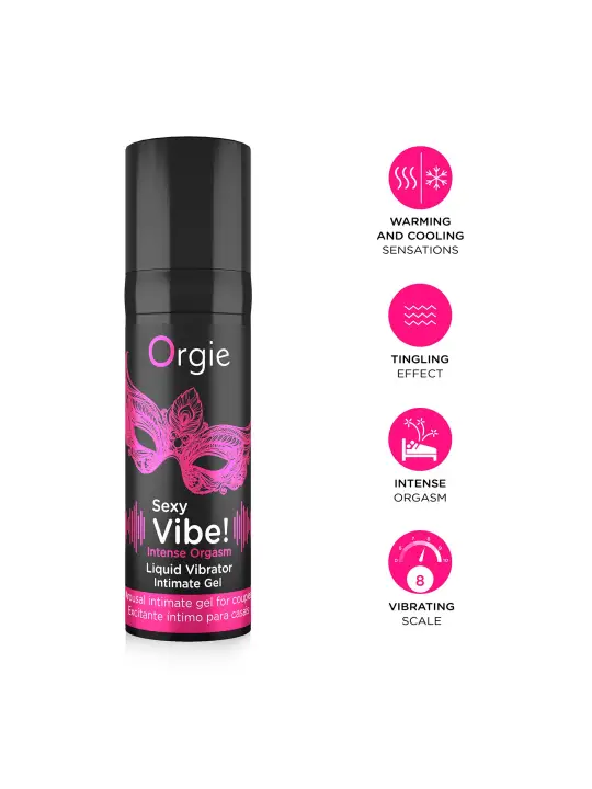 GEL COM VIBRAÇÃO INTENSE ORGASM 15ML ORGIE