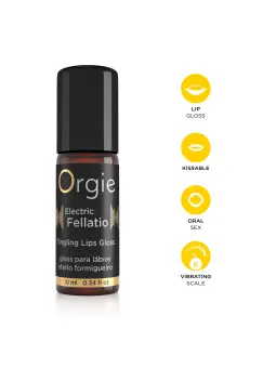 GLOSS COM EFEITO VIBRATÓRIO ELECTRIC FELLATIO 10ML ORGIE